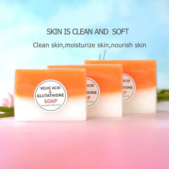 100G Kojic Acid Soap 3 Colors Option Glutathione Skin Lightening Soap Hand Made Bleaching Soap Brightening Face - Nook Nest Online Store