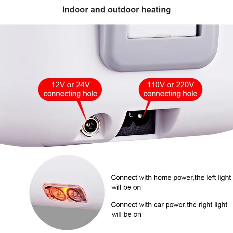 
                  
                    110V/220V/12V Portable Electric Heating Lunch Box Container Stainless Steel Meal Heater Home Car Rice Cooker Food Steamer Warmer - Nook Nest Online Store
                  
                