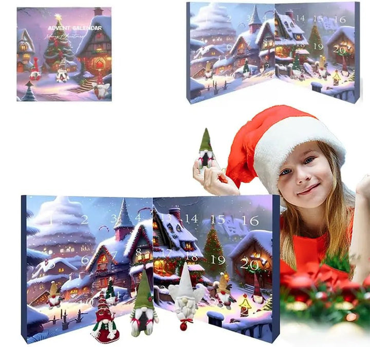 2024 Christmas Gnome Advent Calendar, 24 Day Christmas Advent Calendar with Collectible Gnome Dolls, 2024 Christmas Advent - Nook Nest Online Store