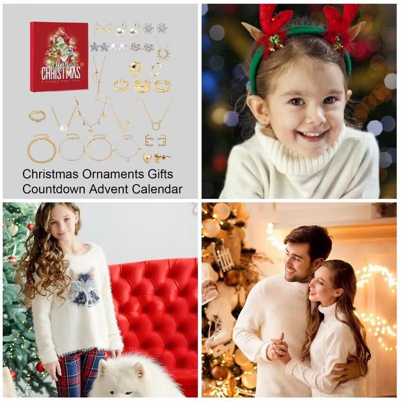 
                  
                    24Pcs Countdown Calendar Advent Surprise Blind Box Set Christmas Jewelry Bracelet Set DIY Creative Ornaments Xmas Children Gift - Nook Nest Online Store
                  
                