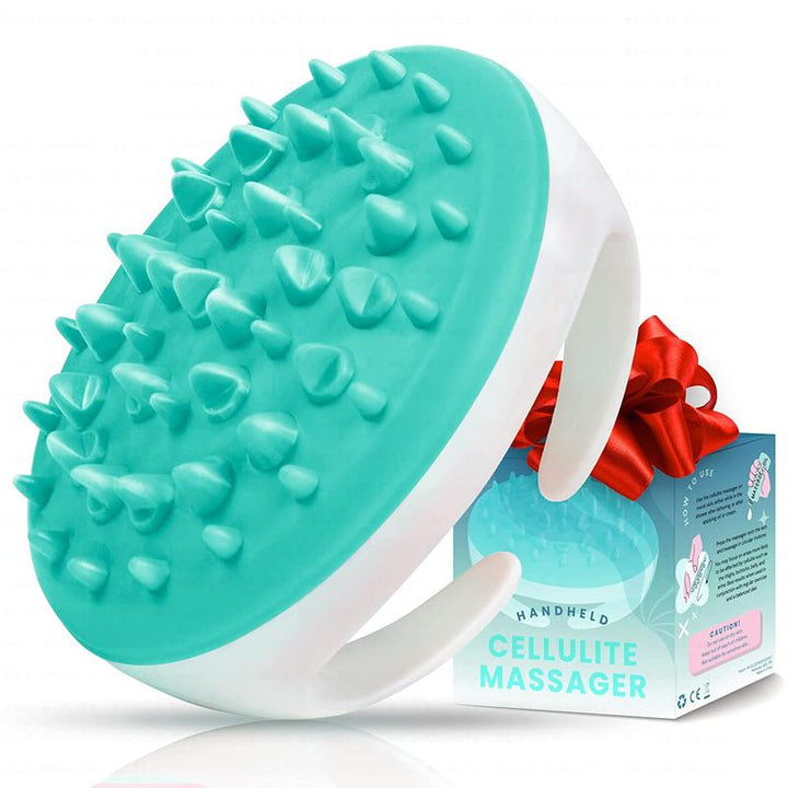 Scala Silicone anti Cellulite Massager, Body Shower Scrubber, Cellulite Remover - Improve Circulation, Distribute Fat Deposits, Body Massager, Exfoliator, Fat Roller Use with Creams and Oils,