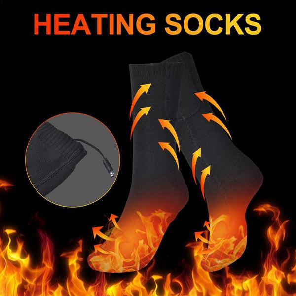 Outdoor Ski Heated Washable USB Electric Heating Socks