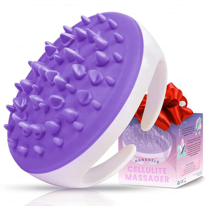 Scala Silicone anti Cellulite Massager, Body Shower Scrubber, Cellulite Remover - Improve Circulation, Distribute Fat Deposits, Body Massager, Exfoliator, Fat Roller Use with Creams and Oils,