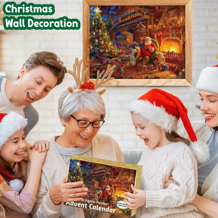 Advent Calendar 2023 Christmas Jigsaw Puzzles 1008Pcs 24 Days Christmas Countdown Calendar Thanksgiving Gift Family Game Puzzle - Nook Nest Online Store