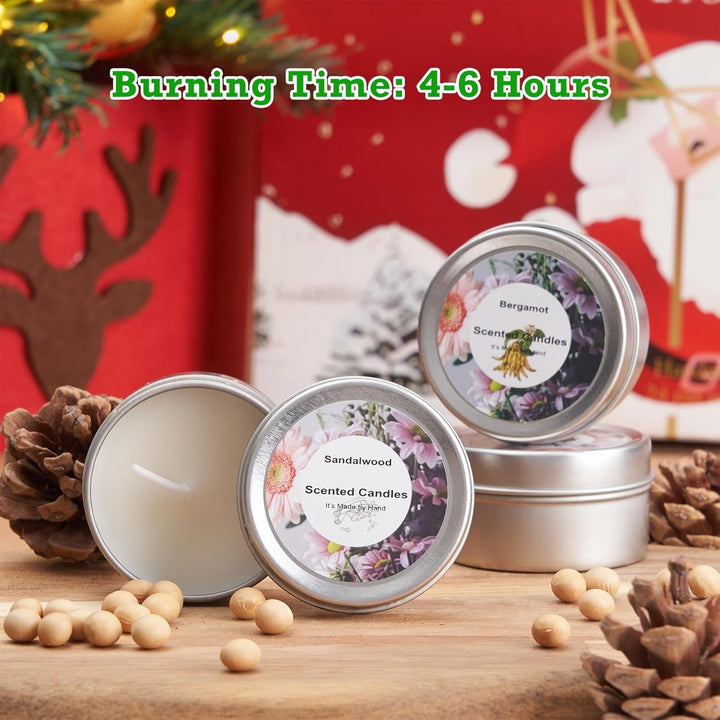 Christmas Advent Calendar 2024, 24 Scented Jar Candles Countdown to Christmas, Xmas Christmas Gift for Women Men Teens - Nook Nest Online Store