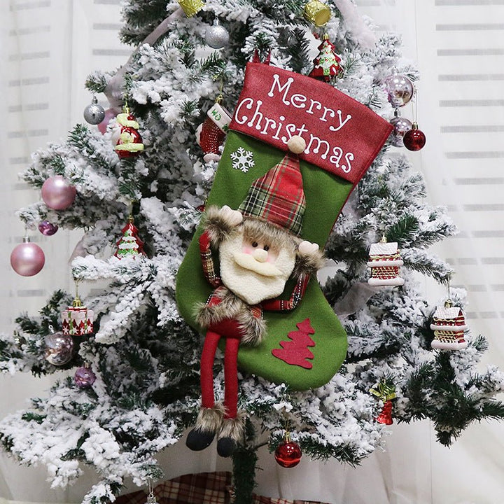 Christmas Decorations Christmas Big Sock Christmas Tree Pendant - Nook Nest Online Store