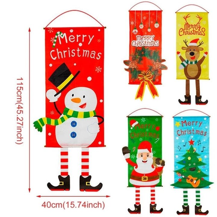 Christmas Hanging Flag Merry Christmas Decorations for Home 2021 Christmas Gifts Christmas Ornaments Navidad Xmas New Year 2022 - Nook Nest Online Store