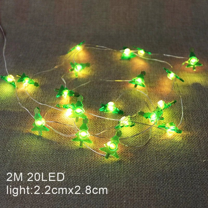 Christmas LED String Lights Santa Claus Snowflakes Snowman Xmas Tree Fairy Lights Garland Christmas Decorations for Home Navidad - Nook Nest Online Store