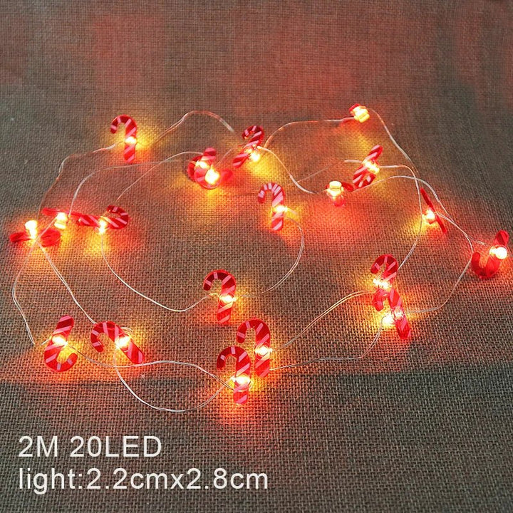 Christmas LED String Lights Santa Claus Snowflakes Snowman Xmas Tree Fairy Lights Garland Christmas Decorations for Home Navidad - Nook Nest Online Store