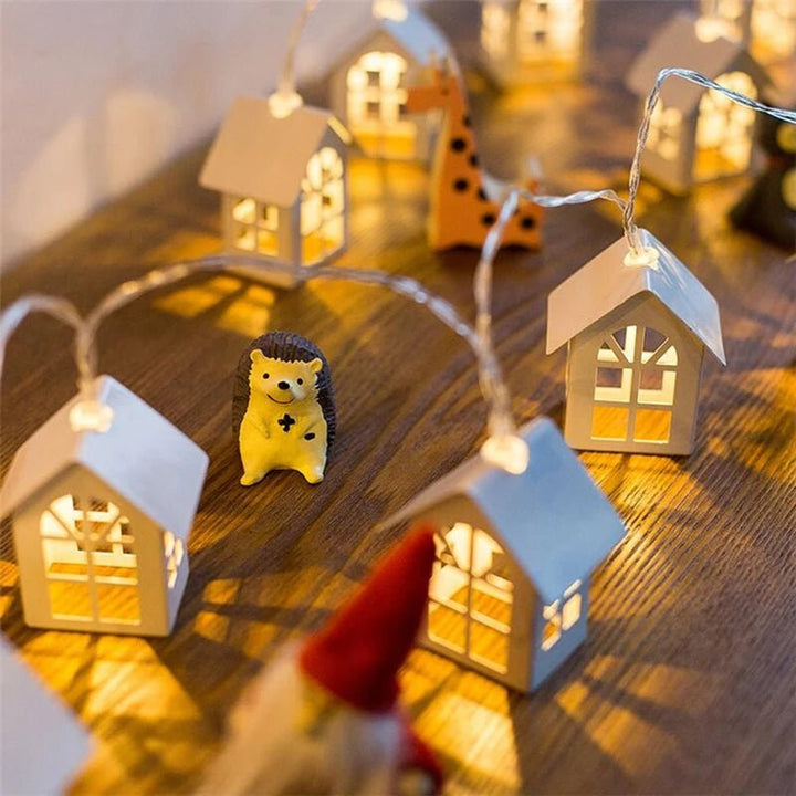 Christmas LED String Lights Santa Claus Snowflakes Snowman Xmas Tree Fairy Lights Garland Christmas Decorations for Home Navidad - Nook Nest Online Store