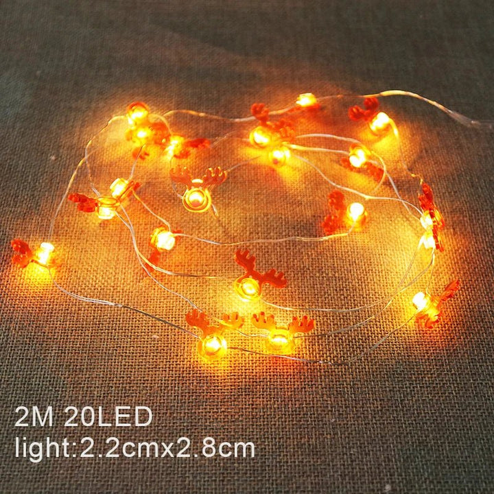 Christmas LED String Lights Santa Claus Snowflakes Snowman Xmas Tree Fairy Lights Garland Christmas Decorations for Home Navidad - Nook Nest Online Store