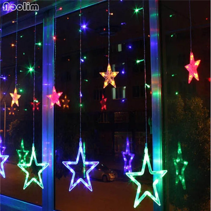 Christmas Lights Outdoor Led String Christmas Decorations for Home Party Decoration 12 Lamps - Nook Nest Online Store