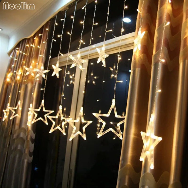 Christmas Lights Outdoor Led String Christmas Decorations for Home Party Decoration 12 Lamps - Nook Nest Online Store