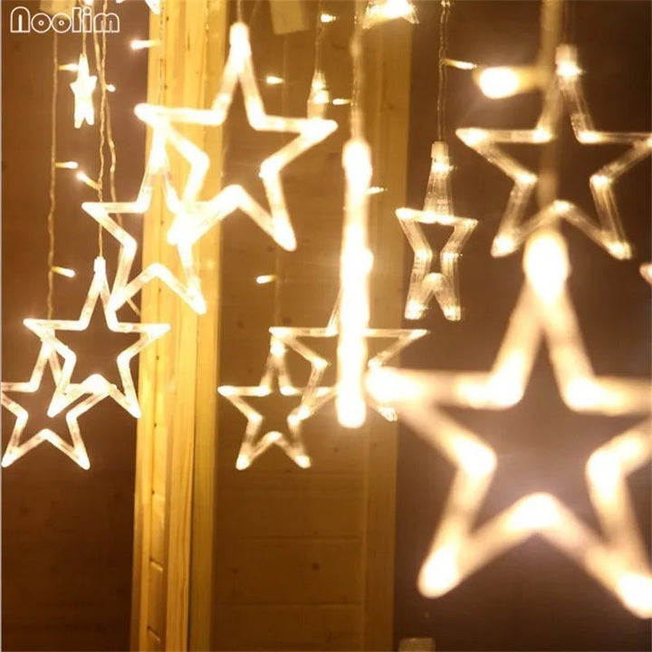 Christmas Lights Outdoor Led String Christmas Decorations for Home Party Decoration 12 Lamps - Nook Nest Online Store