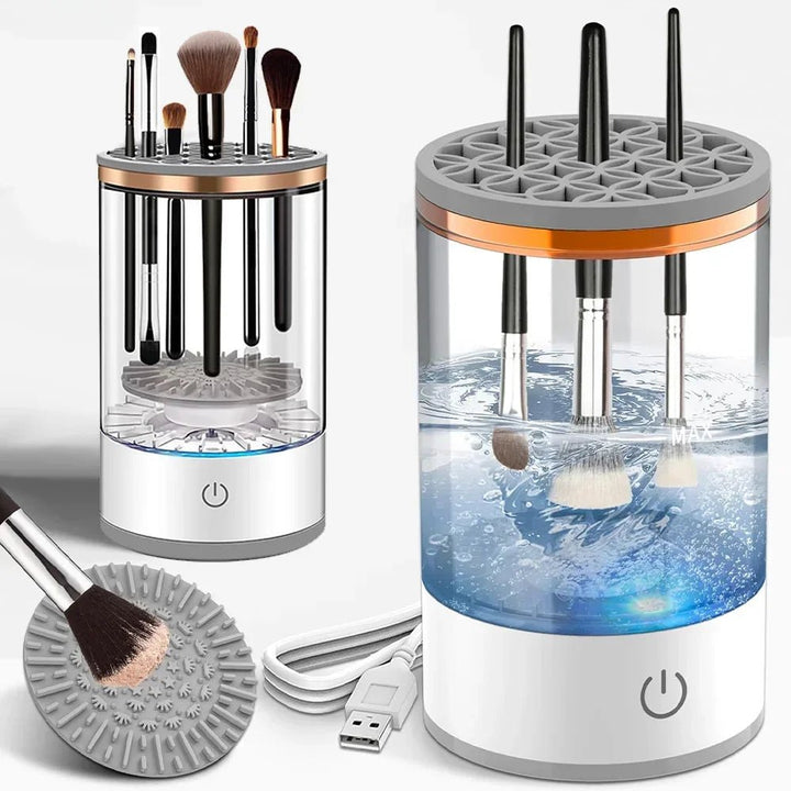 Electric Makeup Brush Cleaner Rechargeable Makeup Brushes Cleaning Tool Automatic Makeup Brush Cleaning Stand Device - Nook Nest Online Store