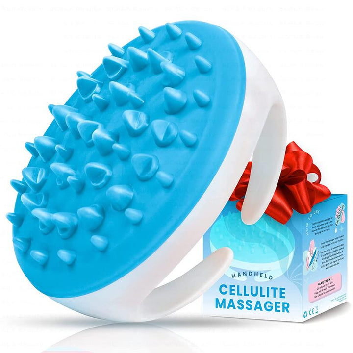 Scala Silicone anti Cellulite Massager, Body Shower Scrubber, Cellulite Remover - Improve Circulation, Distribute Fat Deposits, Body Massager, Exfoliator, Fat Roller Use with Creams and Oils,