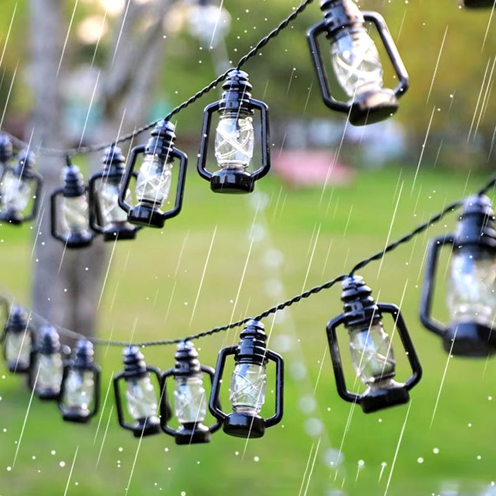 LED Solar Lamp String Kerosene Bottle Retro Light String Christmas Decoration Lamp Garden Atmosphere Light Outdoor Camping Light - Nook Nest Online Store