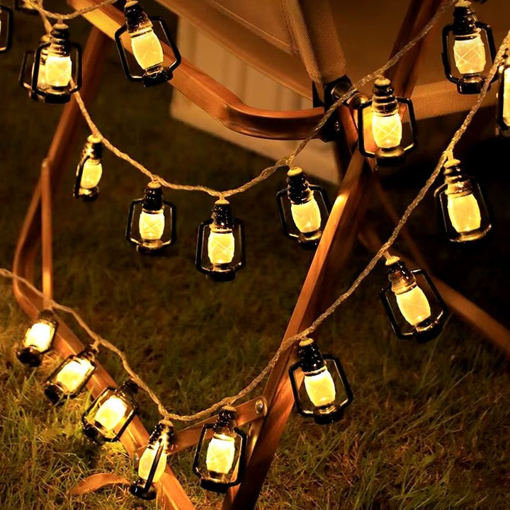 LED Solar Lamp String Kerosene Bottle Retro Light String Christmas Decoration Lamp Garden Atmosphere Light Outdoor Camping Light - Nook Nest Online Store