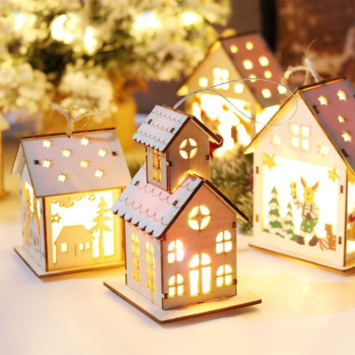 Luminous Christmas Decorations Christmas Wood with Lights - Nook Nest Online Store