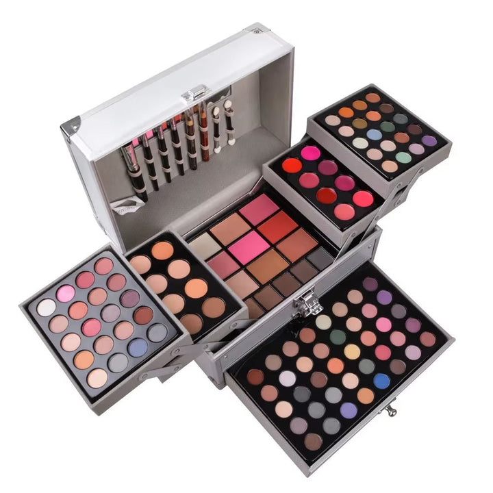 Make up Set Eye Shadow Lipstick Eyebrow Concealer Powder Brush Complete Makeup Kit for Women Female Beginner Student Full Set - Nook Nest Online Store