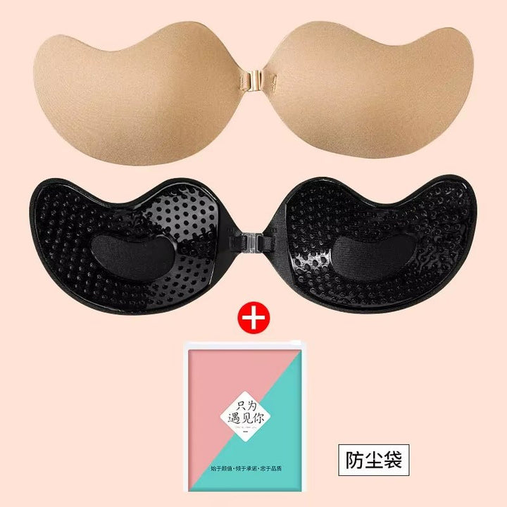 Mango Shape Silicone Chest Stickers Lift up Nipple Cover Pasties Self Adhesive Invisible Bra Breast Petals Pad Underware 1/2Pcs - Nook Nest Online Store