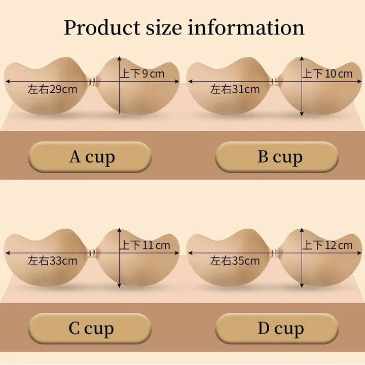 Mango Shape Silicone Chest Stickers Lift up Nipple Cover Pasties Self Adhesive Invisible Bra Breast Petals Pad Underware 1/2Pcs - Nook Nest Online Store