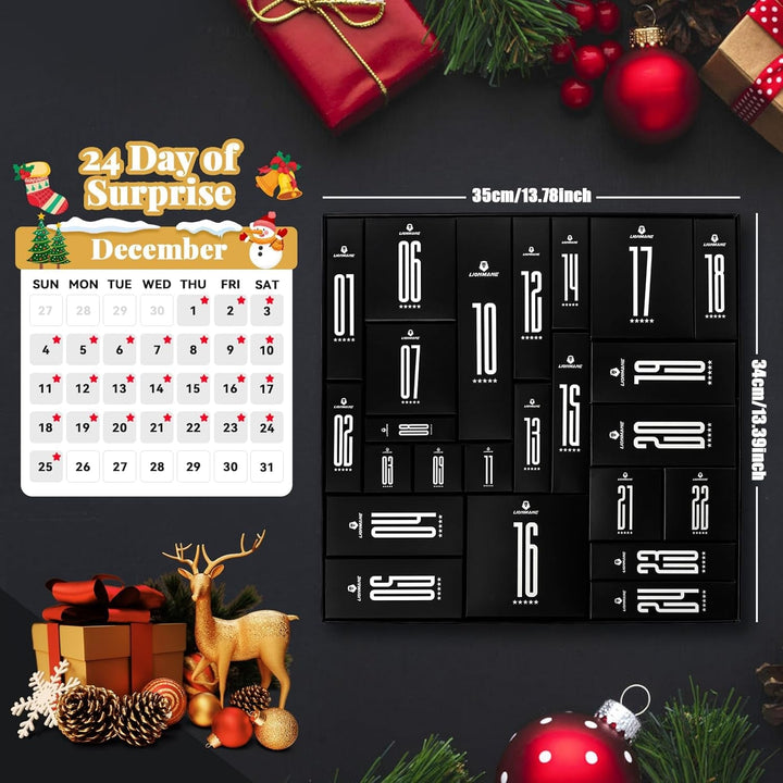 Mens Advent Calendar Gift Set, Beard Care Set 2024 Advent Calendar Countdown Gifts, 24 Days Christmas Gift for for Adult Men Father Boyfriend Grandpa Husband, Xmas Holiday Surprise Gifts - Nook Nest Online Store