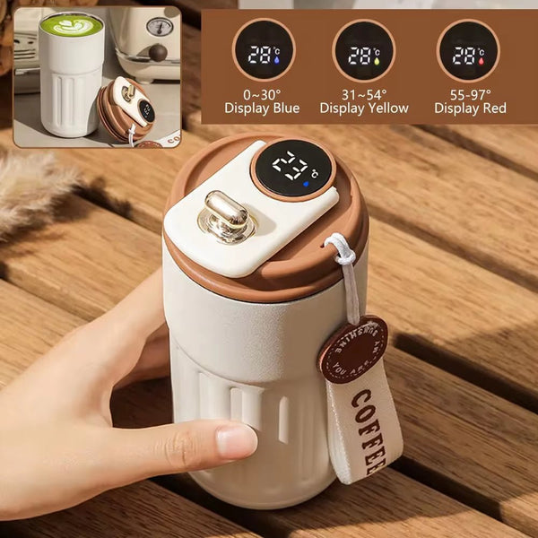 Smart Thermos Bottle LED Temperature Display Coffee Cup 316 Stainless Steel Tumbler Mug Portable Vacuum Flasks Thermoses - Nook Nest Online Store