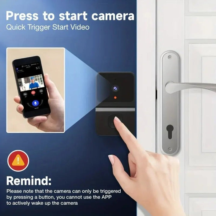 Wireless Doorbell Wifi Outdoor HD Camera Security Door Bell Night Vision Video Intercom Voice Change Home Monitor Door for Phone - Nook Nest Online Store