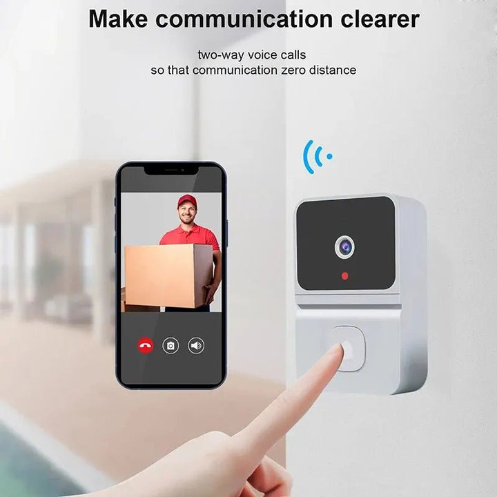 Wireless Doorbell Wifi Outdoor HD Camera Security Door Bell Night Vision Video Intercom Voice Change Home Monitor Door for Phone - Nook Nest Online Store